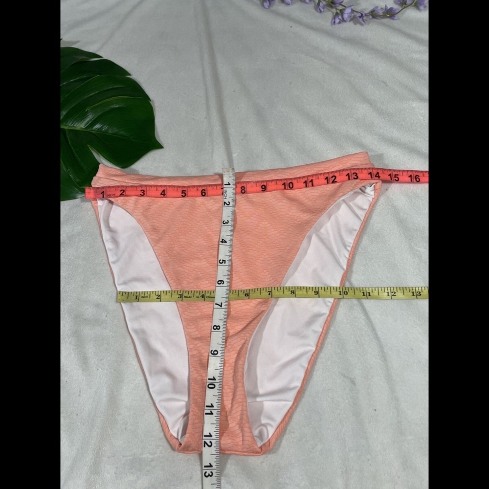 NEW $54 Becca French Cut Bikini‎ Bottoms in Salmon Pink [ LARGE ] - Picture 3 of 12